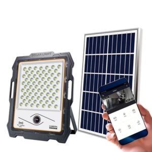 100W | 200W | 300W | 400W Solar Flood light with CCTV camera